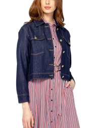 γυναικείο nessira τζιν μπουφάν navy μπλε heavy tools t36031-dark