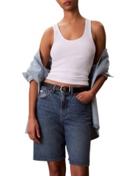 γυναικεία τζιν βερμούδα μπλε calvin klein lv047f674g-21r