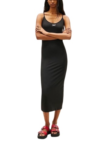 γυναικείο αμάνικο φόρεμα μαύρο tommy jeans dw0dw22334-bds