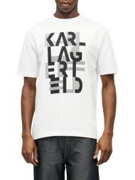 ανδρικό t-shirt λευκό karl lagerfeld 755130 562225-10