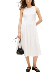 γυναικείο αμάνικο φόρεμα λευκό tommy hilfiger ww0ww49055-ycf