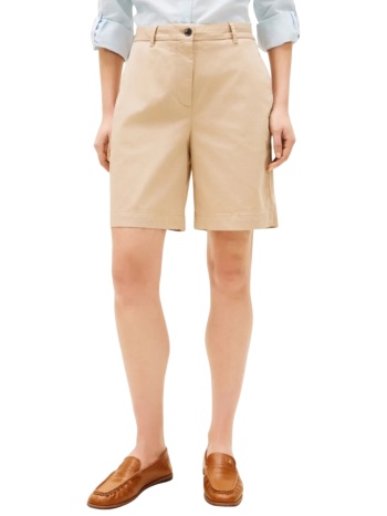 γυναικεία βερμούδα μπεζ tommy hilfiger ww0ww49648-aeg