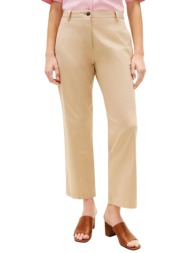 γυναικείο slim straight παντελόνι μπεζ tommy hilfiger ww0ww49647-aeg