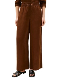 γυναικεία λινή παντελόνα καφέ tommy hilfiger ww0ww48970-gv0