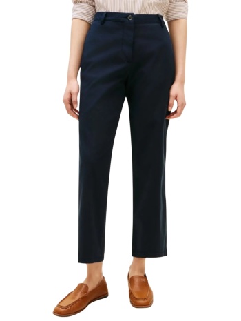 γυναικείο slim straight παντελόνι navy μπλε tommy hilfiger