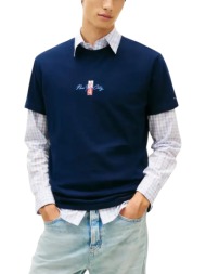 ανδρικό t-shirt navy μπλε tommy jeans dm0dm22532-c1g
