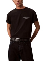 ανδρικό t-shirt μαύρο calvin klein lv04rf822g-ub1