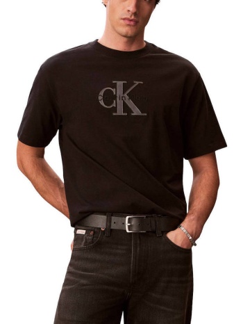 ανδρικό t-shirt μαύρο calvin klein lv04rf819g-ub1