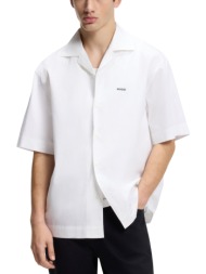 ανδρικό κοντομάνικο espino πουκάμισο λευκό hugo 50560580-199