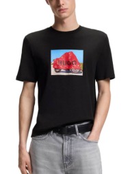 ανδρικό dostino t-shirt μαύρο hugo 50557674-001