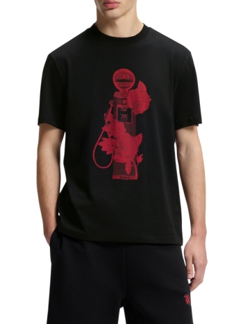 ανδρικό dikerd t-shirt μαύρο hugo 50564024-001