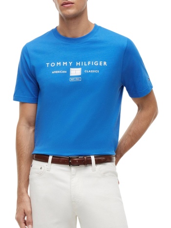 ανδρικό t-shirt μπλε tommy hilfiger mw0mw42365-c4u