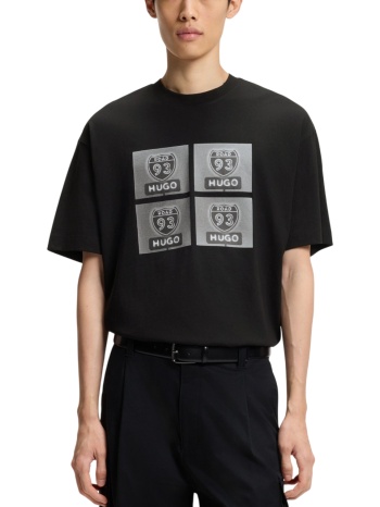 ανδρικό draxon t-shirt μαύρο hugo 50558405-001
