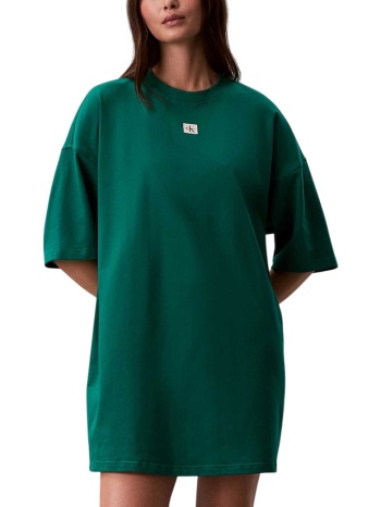 γυναικείο κοντομάνικο φόρεμα πράσινο calvin klein