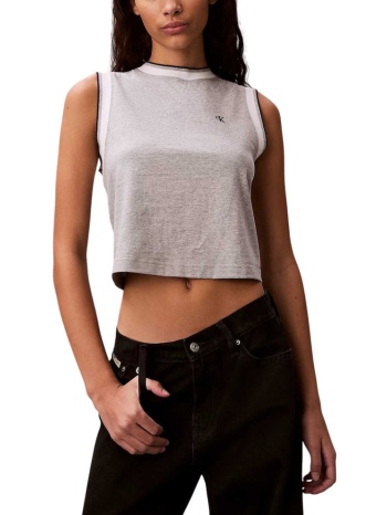 γυναικείο αμάνικο top γκρι calvin klein lv047f225g-p79