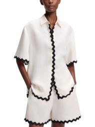 γυναικείο camule-1 κοντομάνικο πουκάμισο λευκό hugo 50558175-115