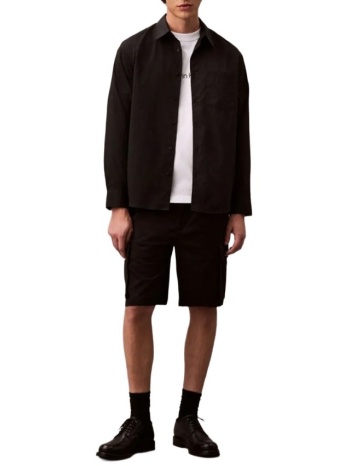 ανδρική cargo βερμούδα μαύρη calvin klein lv04rb618g-ub1