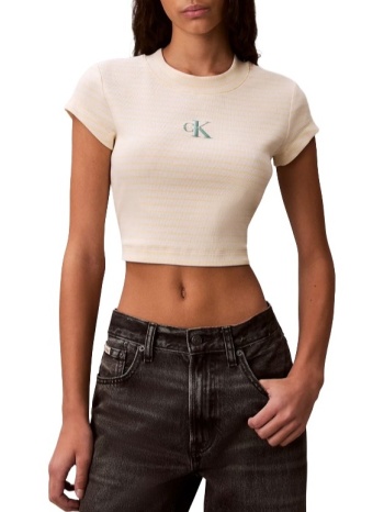 γυναικείο t-shirt κίτρινο calvin klein lv047f833g-xbs