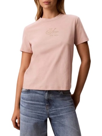 γυναικείο t-shirt ροζ calvin klein lv047d873g-3t3
