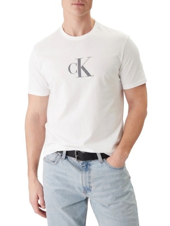 ανδρικό t-shirt λευκό calvin klein lv04rf853g-yaf