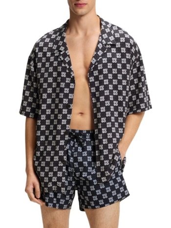 ανδρικό κοντομάνικο πουκάμισο navy μπλε hugo 50540065-411