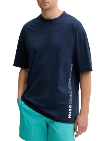 ανδρικό tiki t-shirt navy μπλε hugo 50561117-410