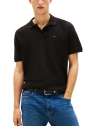 ανδρικό polo μαύρο tommy jeans dm0dm22711-bds