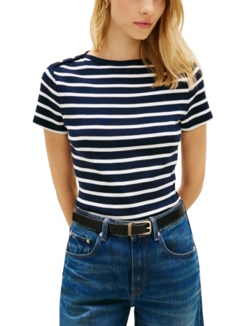 γυναικείο slim t-shirt navy μπλε tommy hilfiger