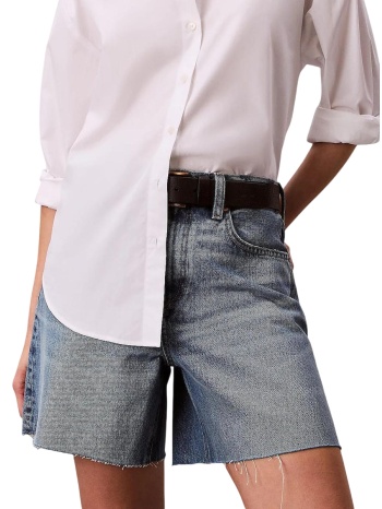 γυναικεία 90s τζιν βερμούδα μπλε calvin klein lv047f774g-xhj