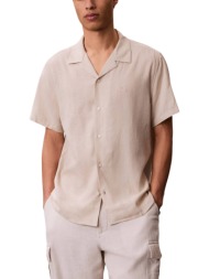 ανδρικό κοντομάνικο πουκάμισο ροζ calvin klein lv04lf137g-por