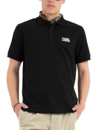ανδρικό polo μαύρο karl lagerfeld 745780 500235-990
