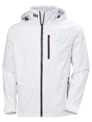 ανδρικό crew hooded 2.0 μπουφάν λευκό helly hansen 34443-001