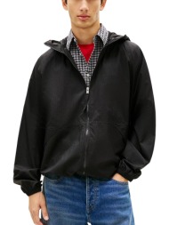 ανδρικό αντιανεμικό μπουφάν μαύρο tommy jeans dm0dm22734-bds