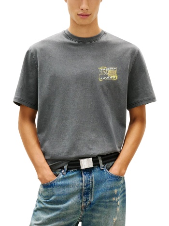 ανδρικό 90s bubble flag t-shirt μαύρο tommy jeans