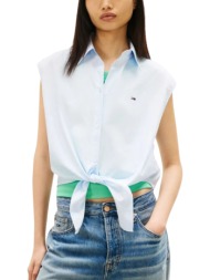 γυναικείο αμάνικο πουκάμισο γαλάζιο tommy jeans dw0dw22212-0a6
