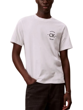 ανδρικό t-shirt λευκό calvin klein lv04re825g-yaf