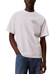 ανδρικό t-shirt λευκό calvin klein lv04re828g-yaf