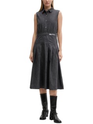 γυναικείο αμάνικο τζιν φόρεμα μαύρο karl lagerfeld b2w13053-1bj black