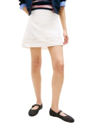 γυναικεία φούστα λευκή tommy jeans dw0dw22297-ybh