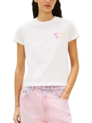 γυναικείο t-shirt λευκό tommy jeans dw0dw22310-ybl