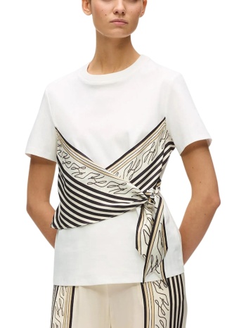 γυναικείο t-shirt εκρού karl lagerfeld b2w17011-b09 cream