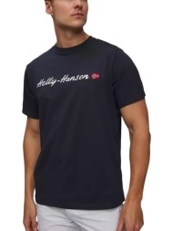 ανδρικό core graphic t-shirt navy μπλε helly hansen 54599-597