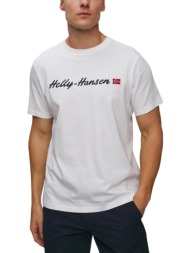 ανδρικό core graphic t-shirt λευκό helly hansen 54599-001