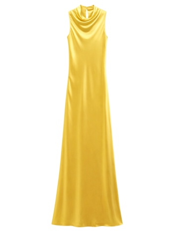 γυναικείο αμάνικο φόρεμα κίτρινο lumina lc260206-senape σε προσφορά