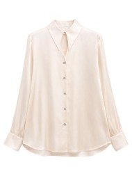 γυναικείο πουκάμισο μπεζ ...