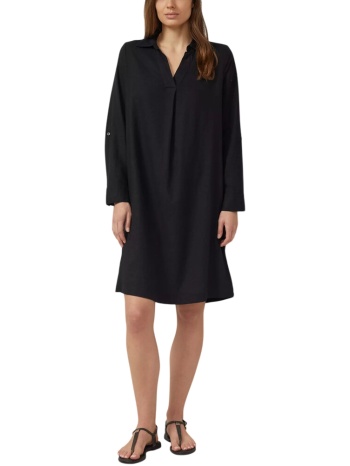 γυναικείο λινό φόρεμα μαύρο s.oliver 2176378-9999 σε προσφορά