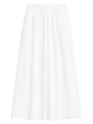 γυναικεία φούστα λευκή lumina lc260282-white