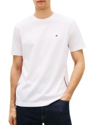 ανδρικό global stripe t-shirt λευκό tommy hilfiger mw0mw42393-ybr