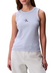 γυναικείο tank top γαλάζιο calvin klein lv047e200g-c1o