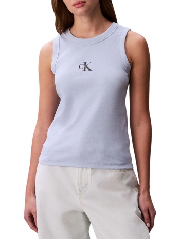 γυναικείο tank top γαλάζιο calvin klein lv047e200g-c1o